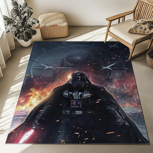 Darth Vader With Fire Star Wars 1005 Rug