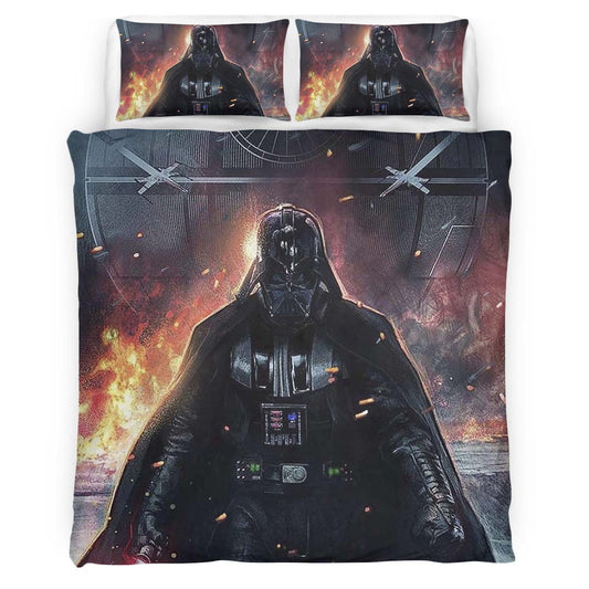 Darth Vader With Fire Star Wars 1005 Duvet Cover