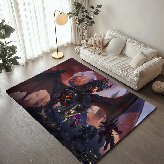 Deathwing The Destroyer World of Warcraft 4 Rug