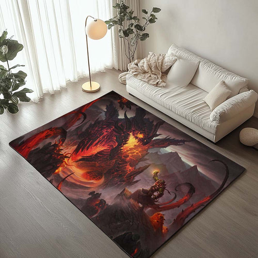 Deathwing The Destroyer World of Warcraft 5 Rug