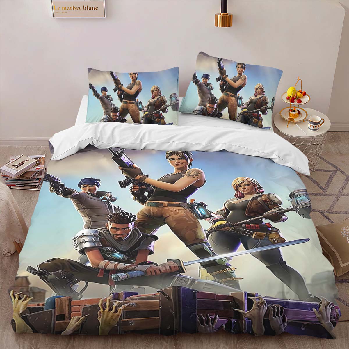 Default Skin Fortnite Duvet Cover 2