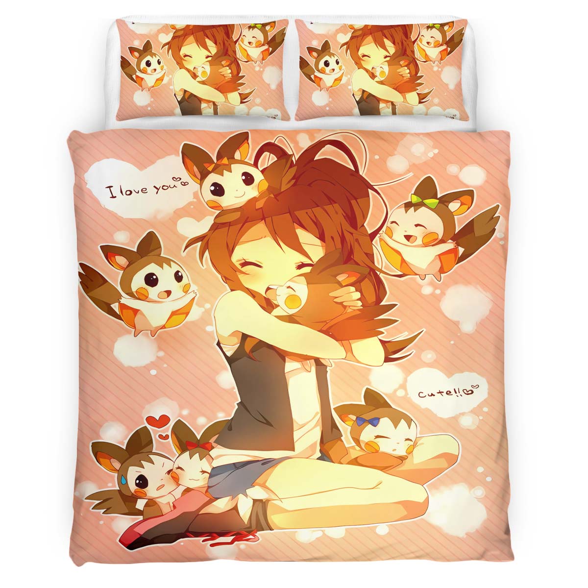 Detective Pokemon Film Characters Duvet Cover