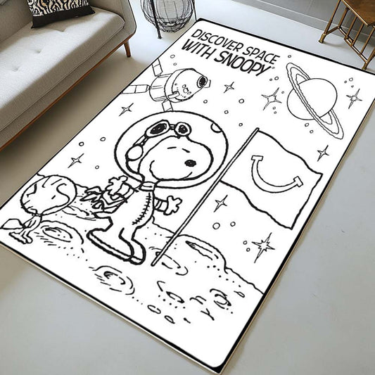 Discover Space with Snoopy Rug