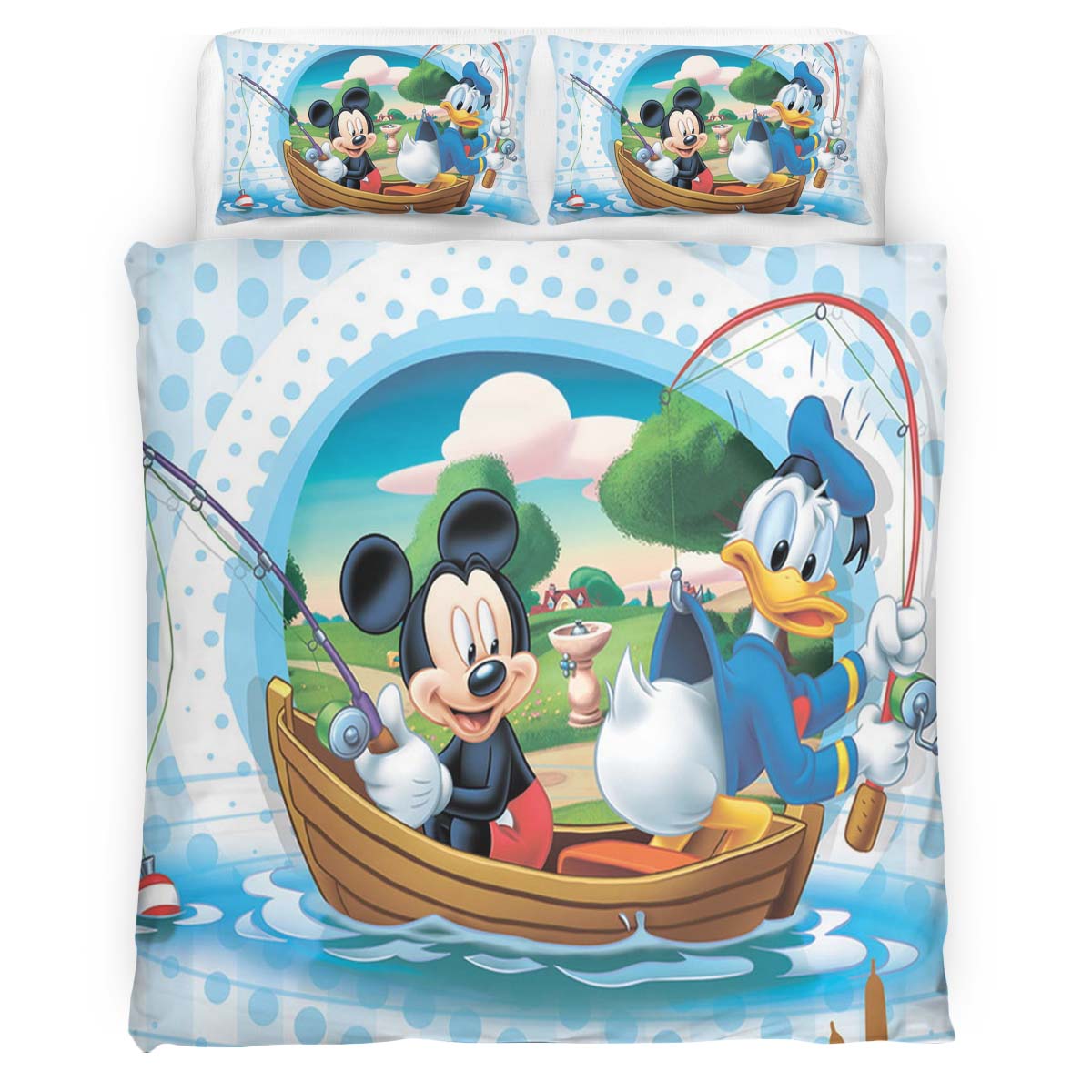 Disney Donald Duck And Mickey Mouse Duvet Cover