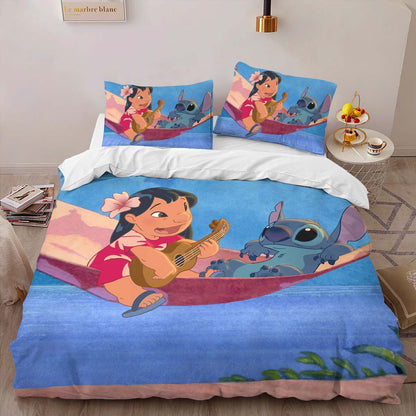 Disney Lilo And Stitch Characters 1002 Duvet Cover 2