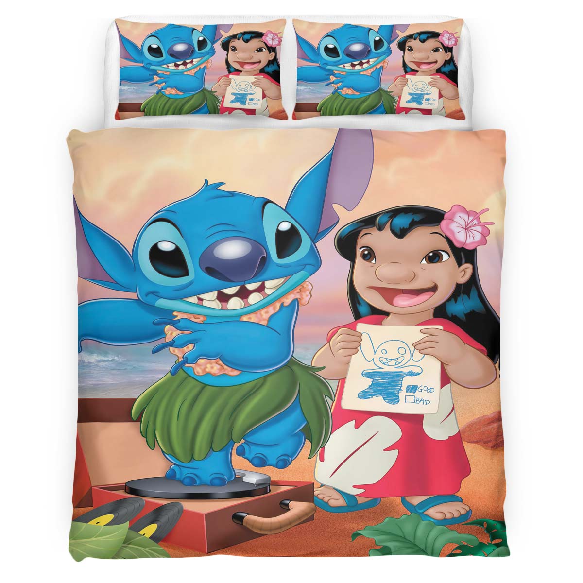 Disney Lilo And Stitch Characters 1005 Duvet Cover