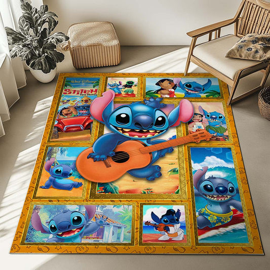 Disney Lilo And Stitch Guitar Rug