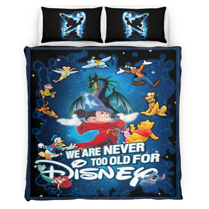 Disney Mickey Mouse We Are Never Too Old For Disney Duvet Cover