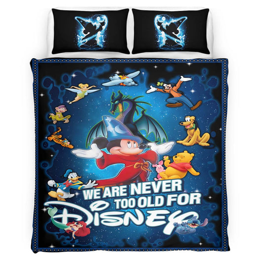 Disney Mickey Mouse We Are Never Too Old For Disney Duvet Cover