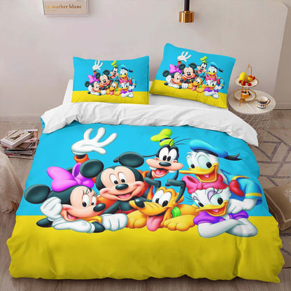 Donald Duck Daisy Duck Mickey Mouse Goofy And Pluto Cartoon Duvet Cover 2