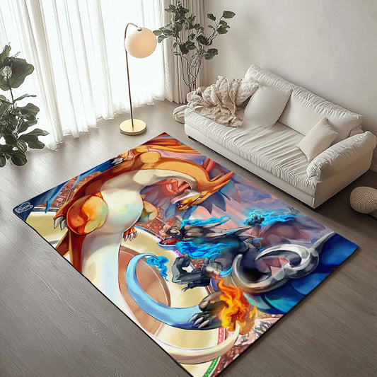 Dragon Pokemons Fight Rug