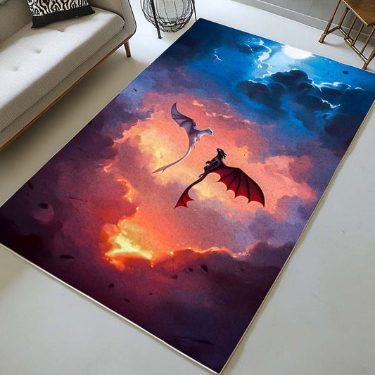 Dragons Toothless and Lightfury 11 Rug