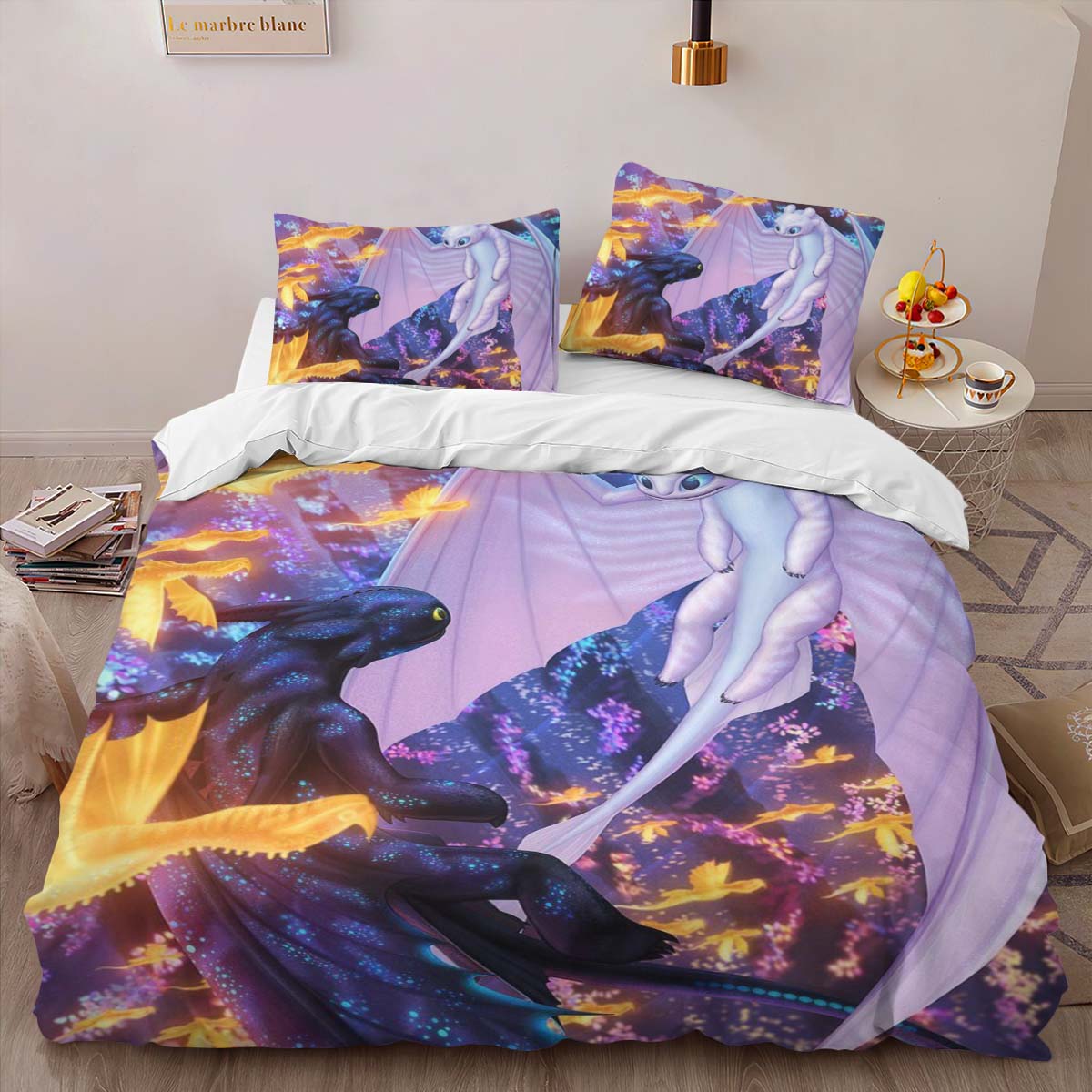 Dragons Toothless and Lightfury Duvet Cover 2