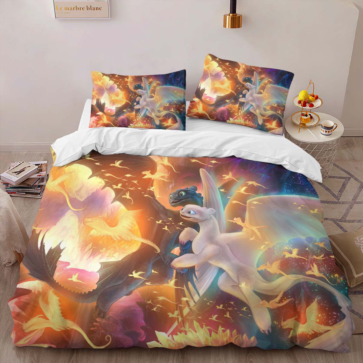 Dragons Toothless and Lightfury 3 Duvet Cover 2
