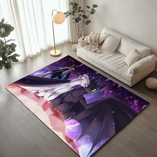 Dragons Toothless and Lightfury 4 Rug