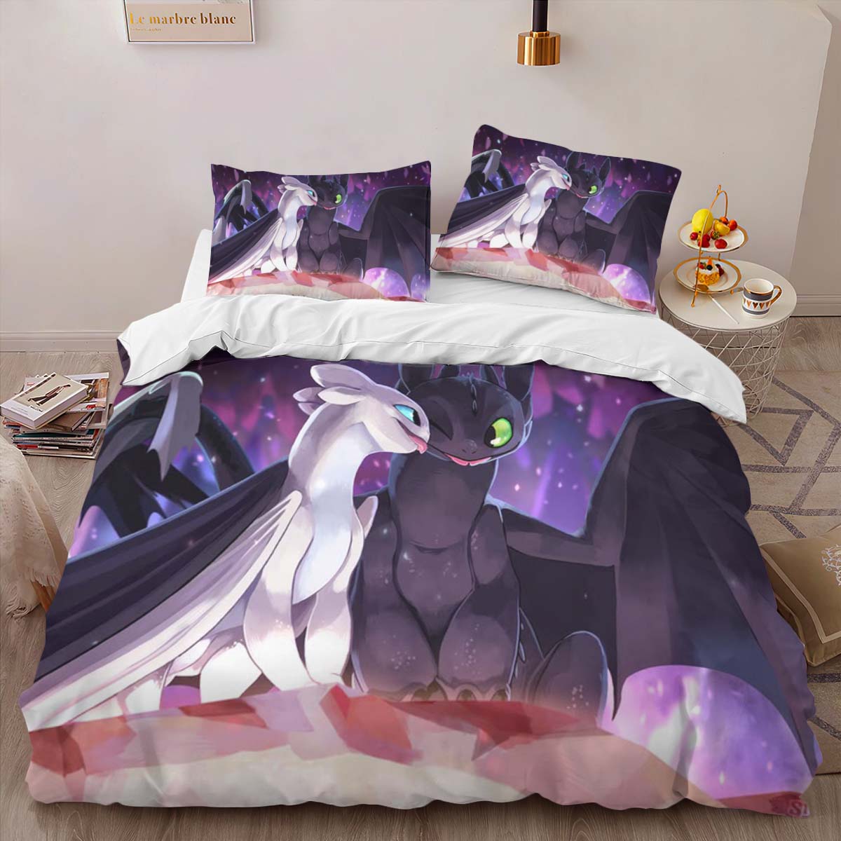 Dragons Toothless and Lightfury 4 Duvet Cover 2