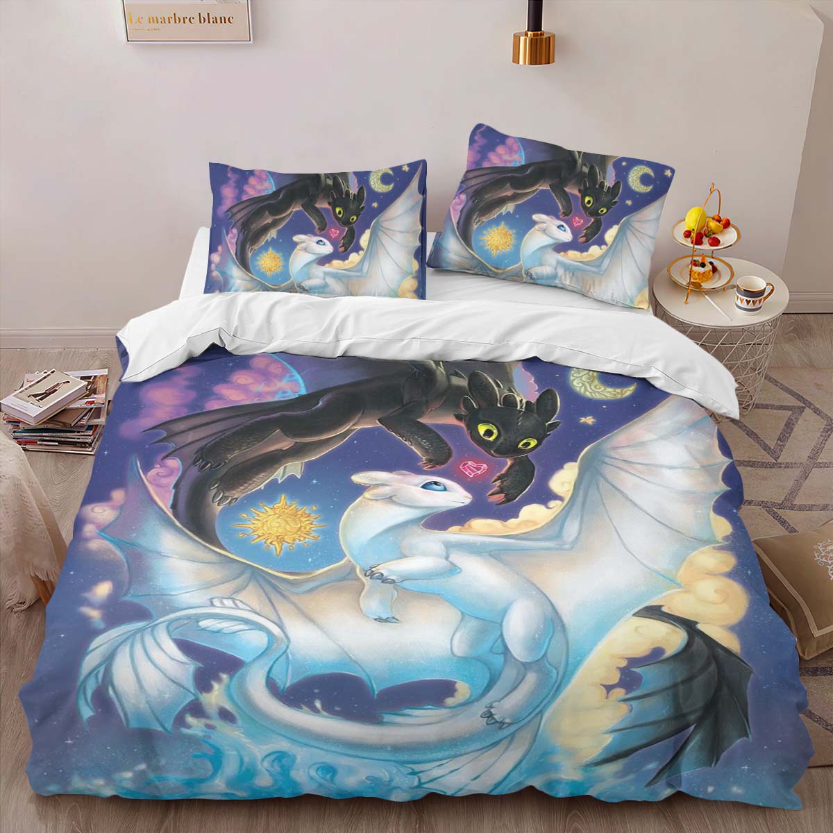 Dragons Toothless and Lightfury 5 Duvet Cover 2