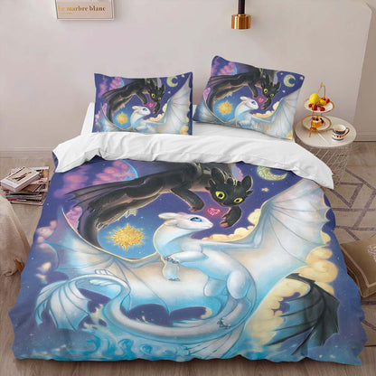 Dragons Toothless and Lightfury 5 Duvet Cover 2