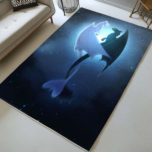 Dragons Toothless and Lightfury 6 Rug