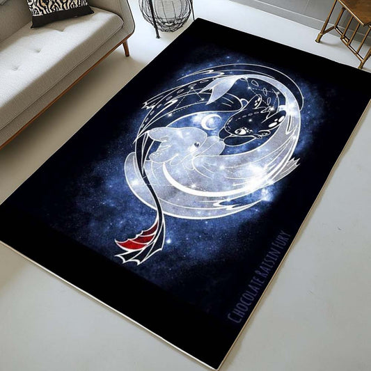 Dragons Toothless and Lightfury 7 Rug