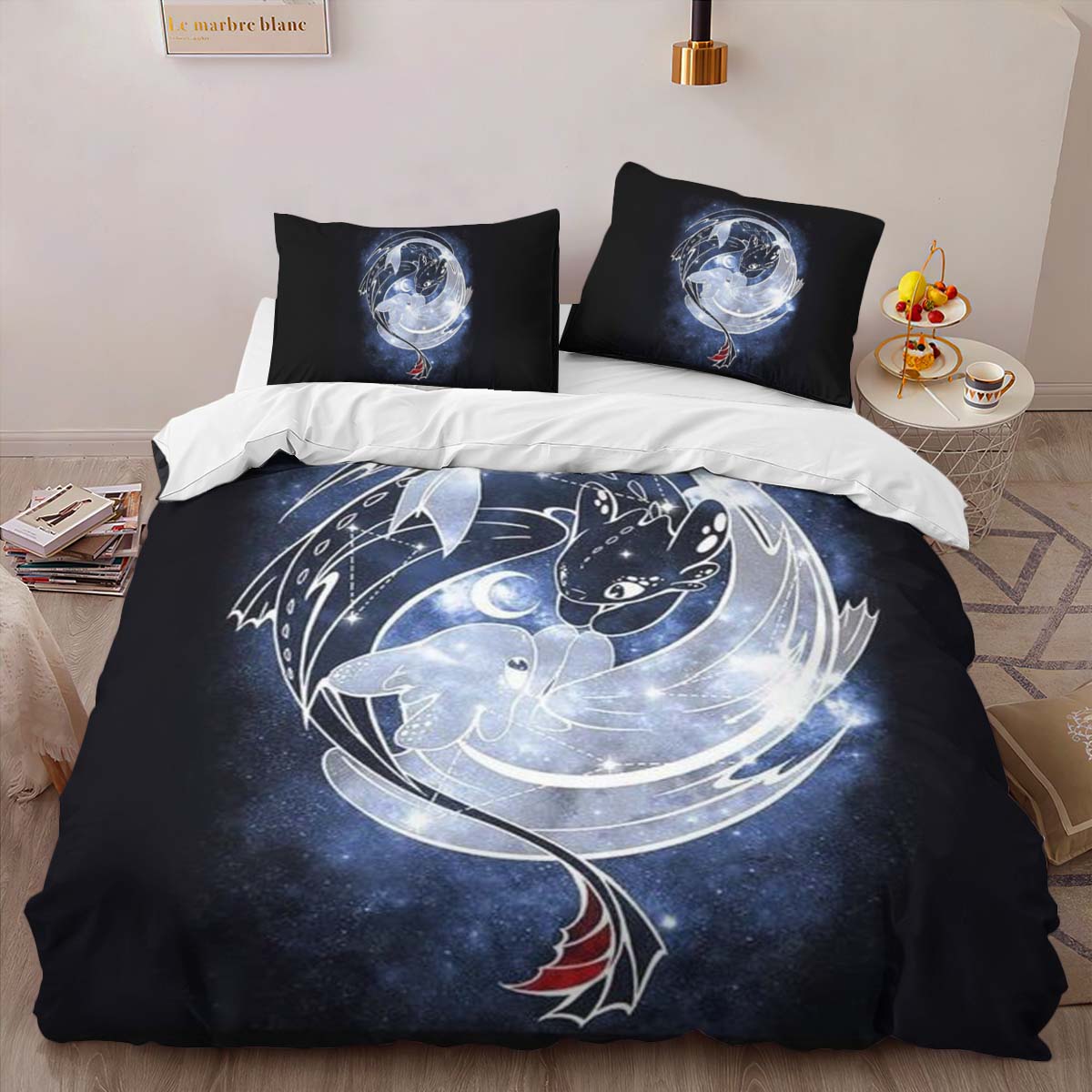 Dragons Toothless and Lightfury 7 Duvet Cover 2