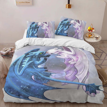 Dragons Toothless and Lightfury 8 Duvet Cover 2