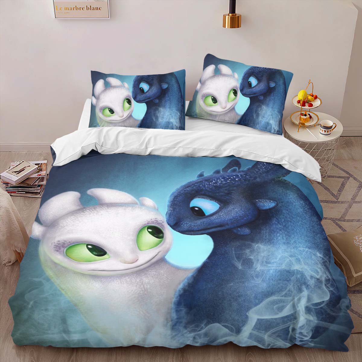 Dragons Toothless and Lightfury 9 Duvet Cover 2