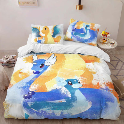 Dratini Dragonair Dragonite Pokemon Duvet Cover 2