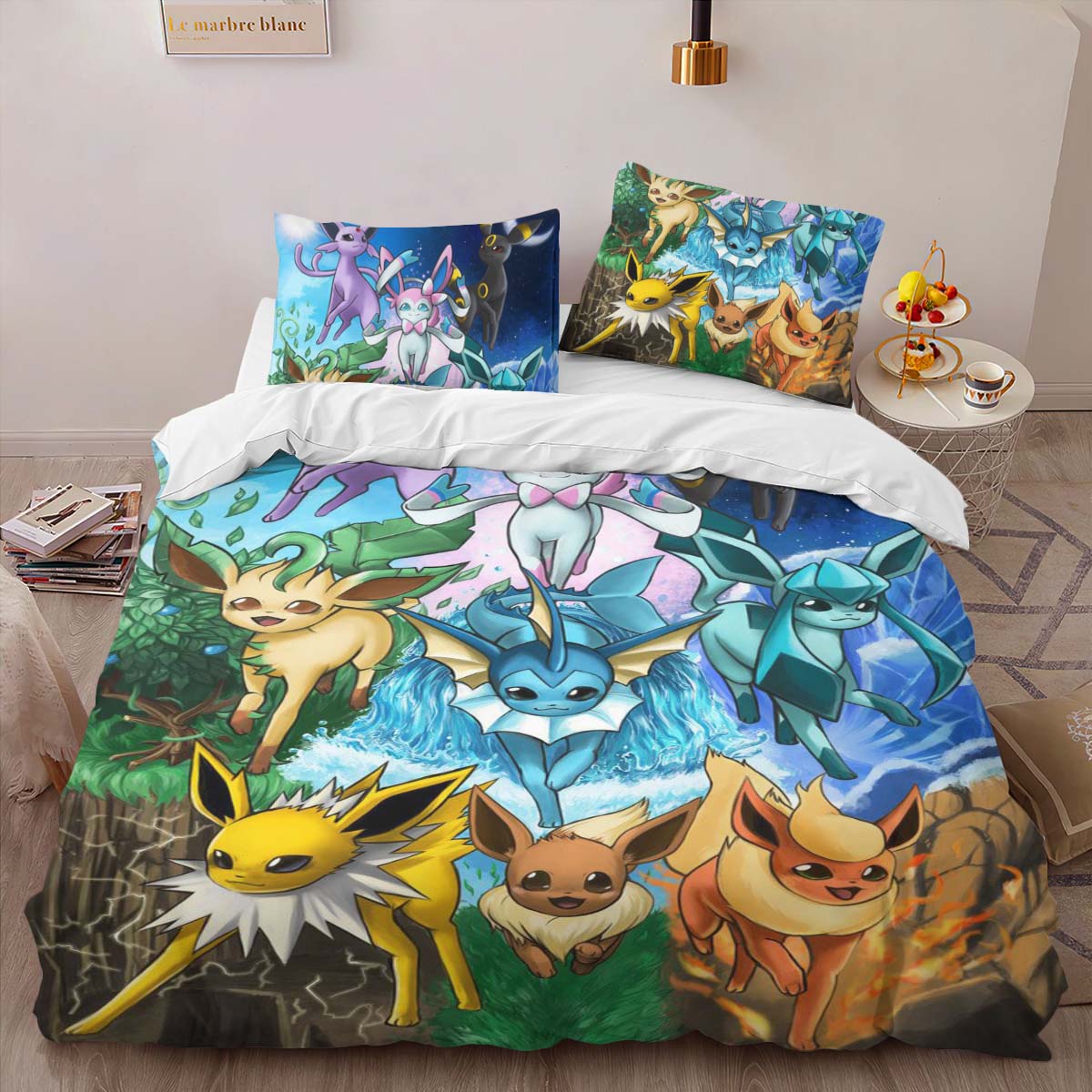 Eevee Evolution Pokemon 12 Duvet Cover 2