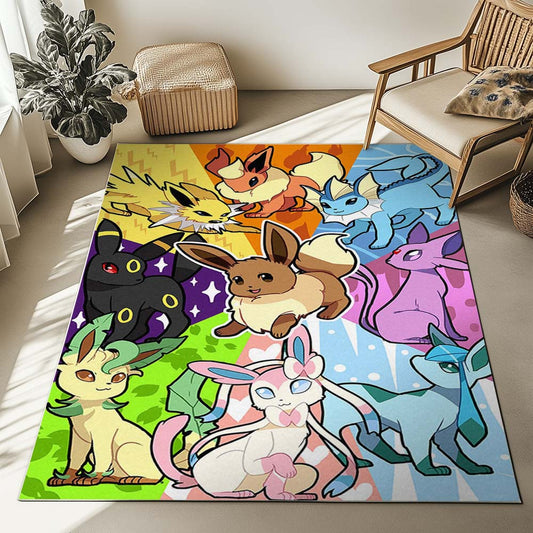 Eevee Evolution Pokemon 13 Rug