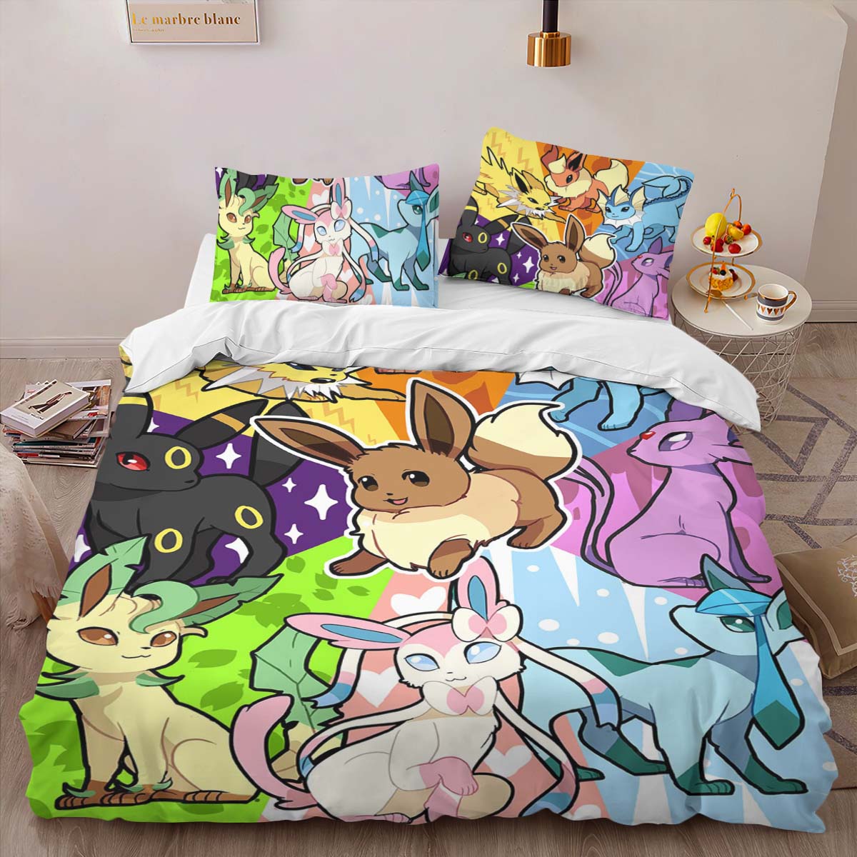 Eevee Evolution Pokemon 13 Duvet Cover 2