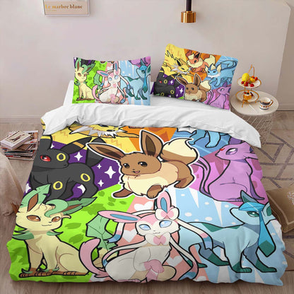 Eevee Evolution Pokemon 13 Duvet Cover 2