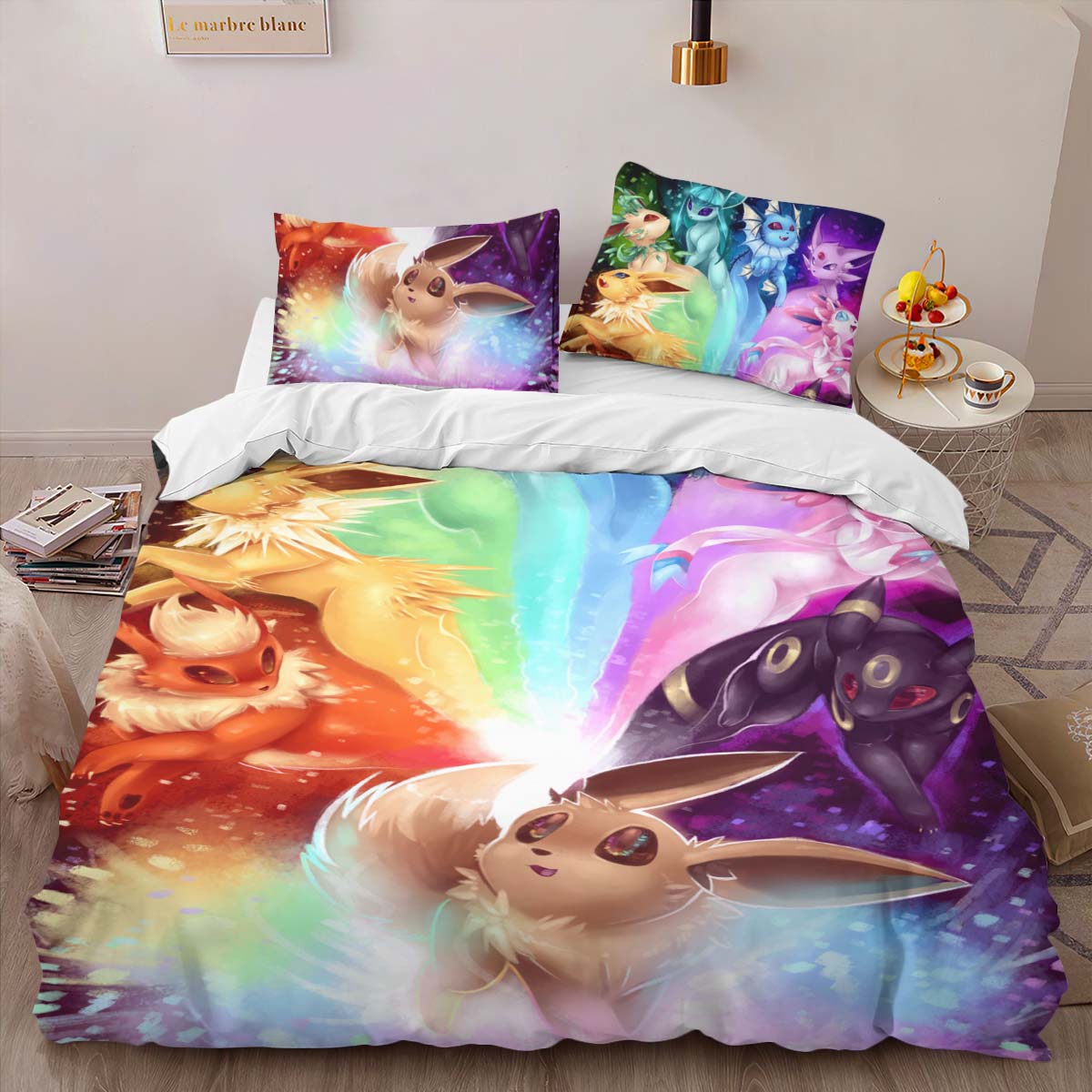 Eevee Evolution Pokemon 3 Duvet Cover 2