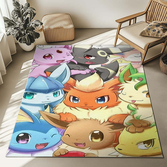 Eevee Evolution Pokemon 4 Rug