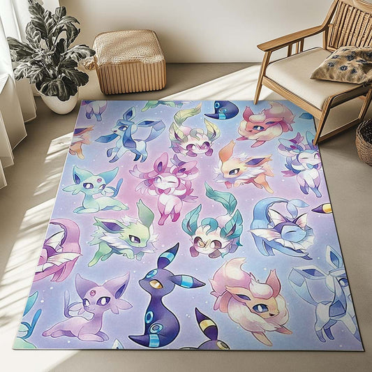 Eevee Evolution Pokemon 5 Rug