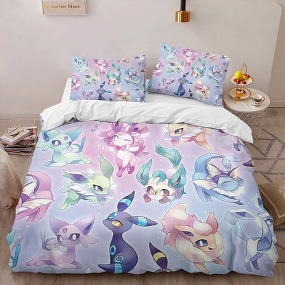 Eevee Evolution Pokemon 5 Duvet Cover 2