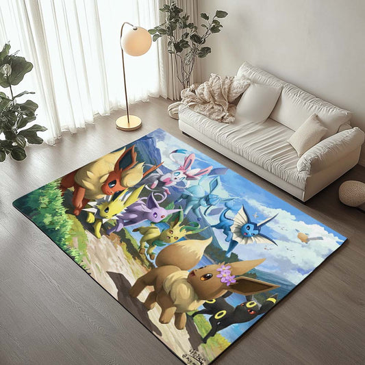 Eevee Evolution Pokemon 8 Rug