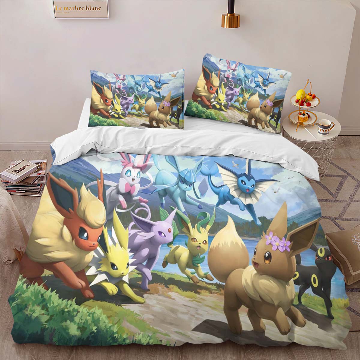 Eevee Evolution Pokemon 8 Duvet Cover 2