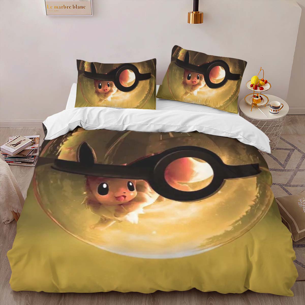 Eevee Evolution Pokemon Ball Duvet Cover 2