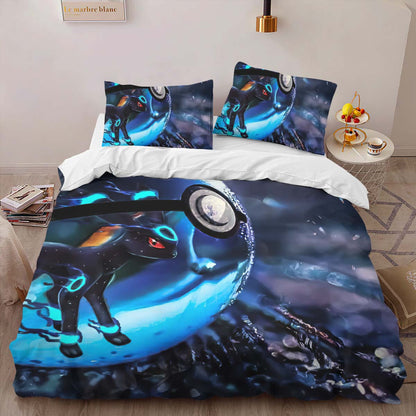 Eevee Evolution Pokemon Ball 2 Duvet Cover 2