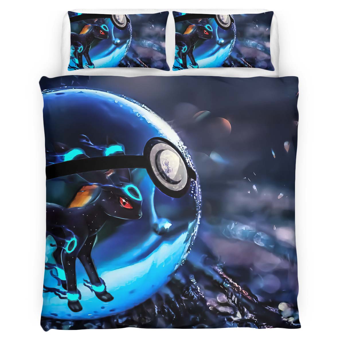Eevee Evolution Pokemon Ball 2 Duvet Cover