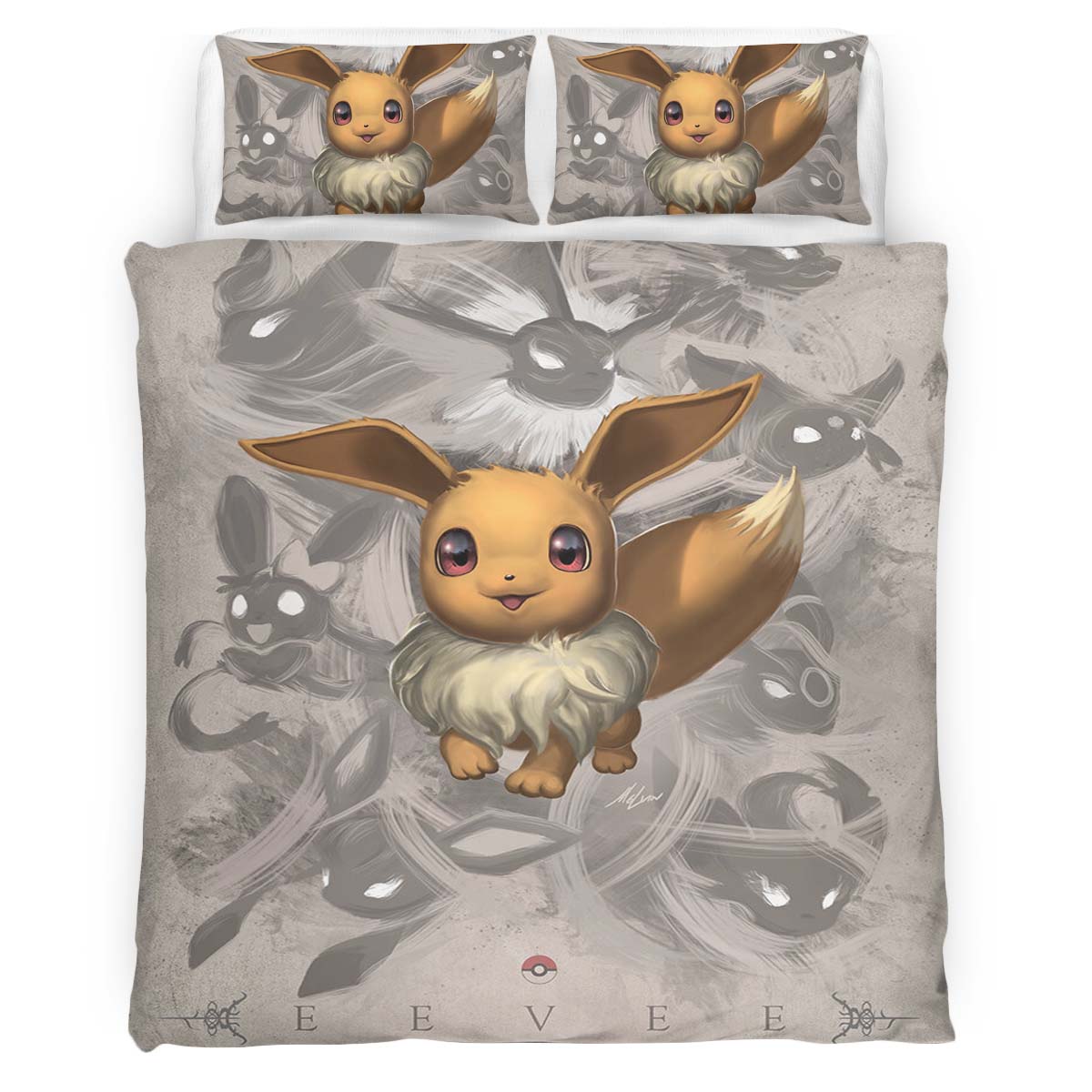 Eevee Pokemon 3 Duvet Cover