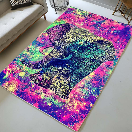 Elephant Boho Hippie Style Rug
