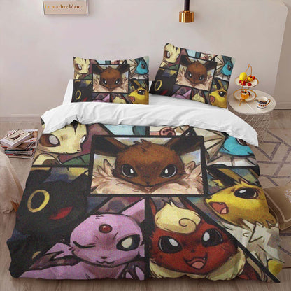 Evolution Pokeball Pokemon 4 Duvet Cover 2