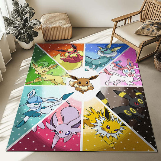 Evolution Pokeball Pokemon 5 Rug