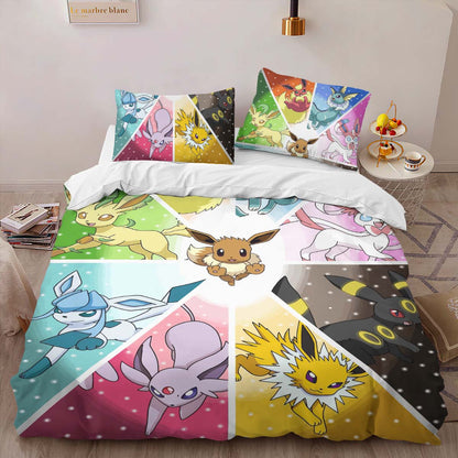 Evolution Pokeball Pokemon 5 Duvet Cover 2