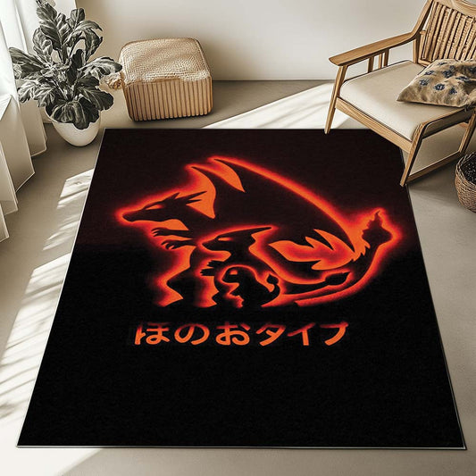 Fire Charizard Pokemon 2 Rug