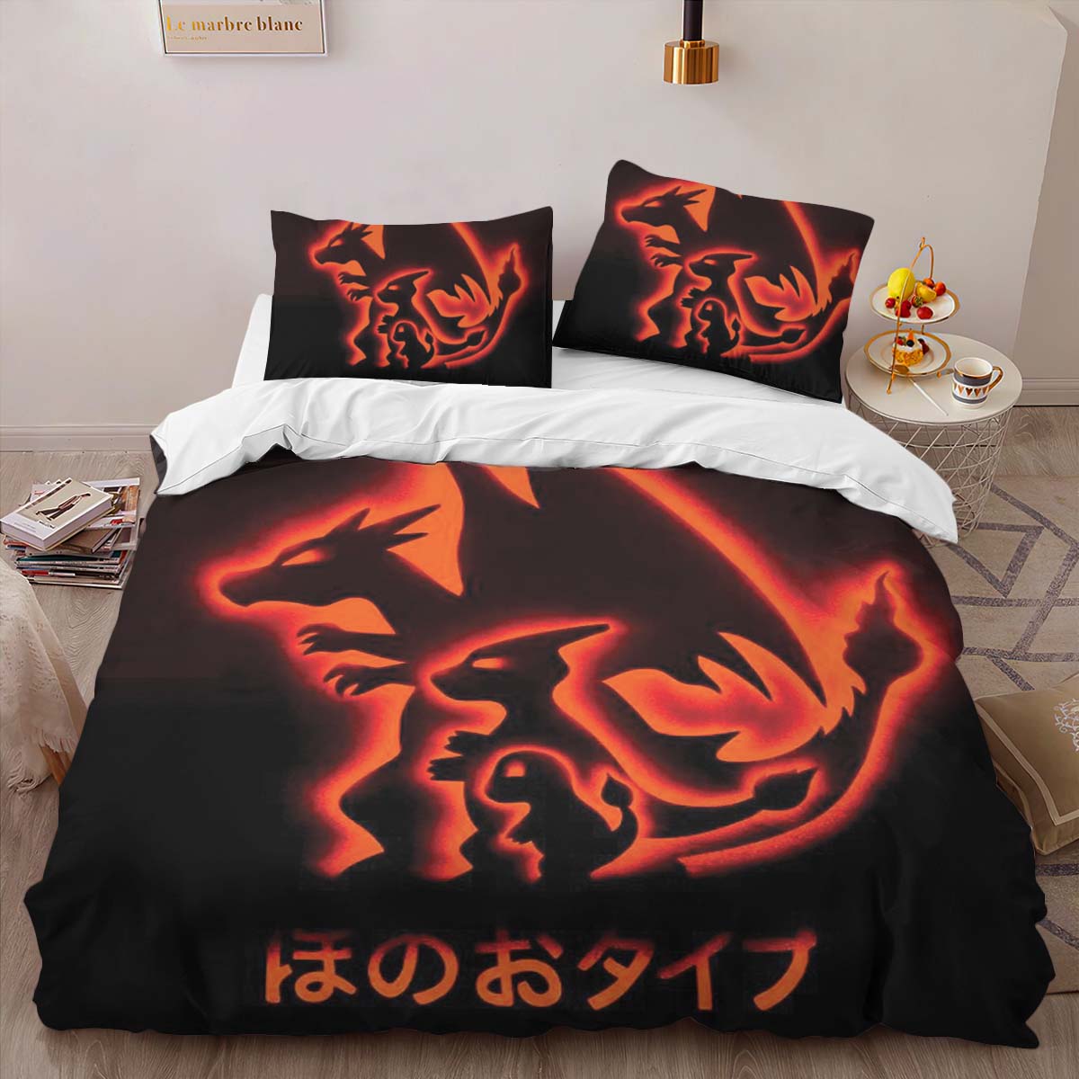 Fire Charizard Pokemon 2 Duvet Cover 2