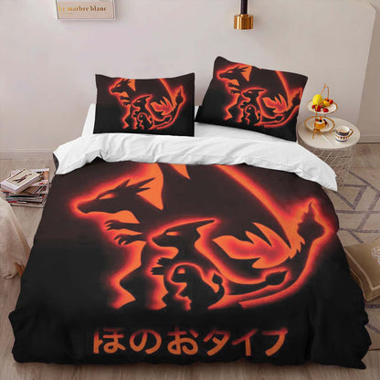 Fire Charizard Pokemon 2 Duvet Cover 2