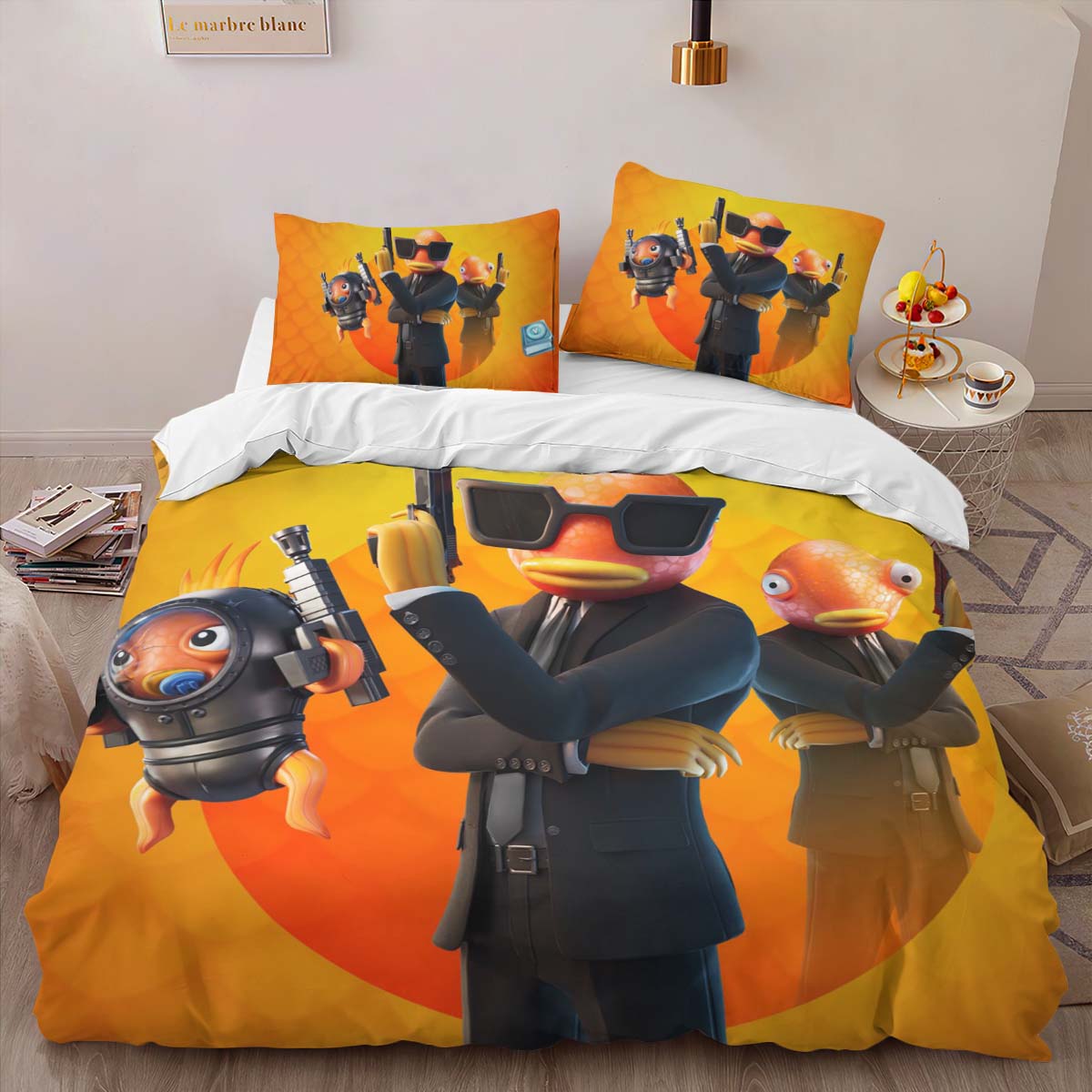 Fishsticks Skin Fortnite Games 04 Duvet Cover 2